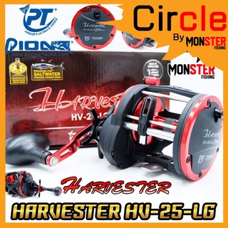 รอกตกปลาทรงกลม PIONEER HARVESTER HV-25-LG SALTWATER (หมุนขวา)