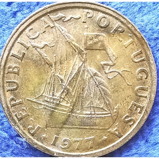 เหรียญ​โปรตุเกส​ Portugal, 2.5 Escudos,ใช้แล้ว, #2161