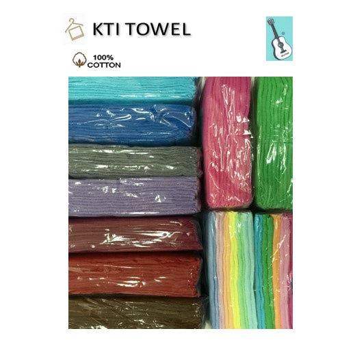 KTI Towel ผ้าขนหนู No.:555- 15×30 นิ้ว ผ้าเช็ดผม คอตตอน 100% ด้ายเดี่ยว ใช้ในร้านทำผม ร้านเสริมสวย ราคา ถูกที่สุด ดีลบีเคเค แกลเลอรีภาพที่ 3