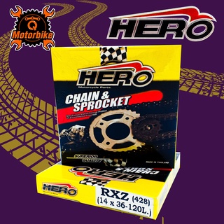 ชุดโซ่สเตอร์ HERO (ฮีโร่)RXZ 428 14x36-120L