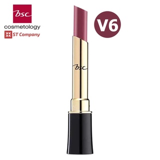 Lip BSC [ สี V6 ] Bio Perfect Color Lip 2.2 กรัม Lip Lips บีเอสซี ลิปกลอส lip gros บำรุงริมฝีปาก ดูชุ่มชื้น ให้ริมฝีปากเนียนนุ่ม Lipstick ลิป ลิปสติก