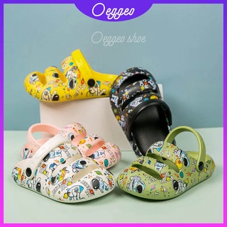 Oeggeo shop รองเท้าชายหาด พิมพ์ลายนักบินอวกาศ กันน้ํา แฟชั่นฤดูร้อน สําหรับเด็ก