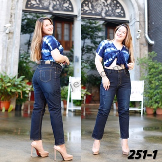 Over jeans กางเกงยีนส์ยืด เอวสูง ไซส์ 34-44