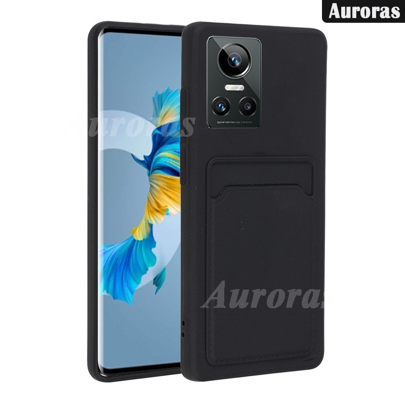 เคสซิลิโคน พร้อมช่องใส่บัตร เหรียญ สําหรับ Realme GT NEO 3T Realme GT Neo3 Neo2 GT2 Pro 3 Neo 5 5G