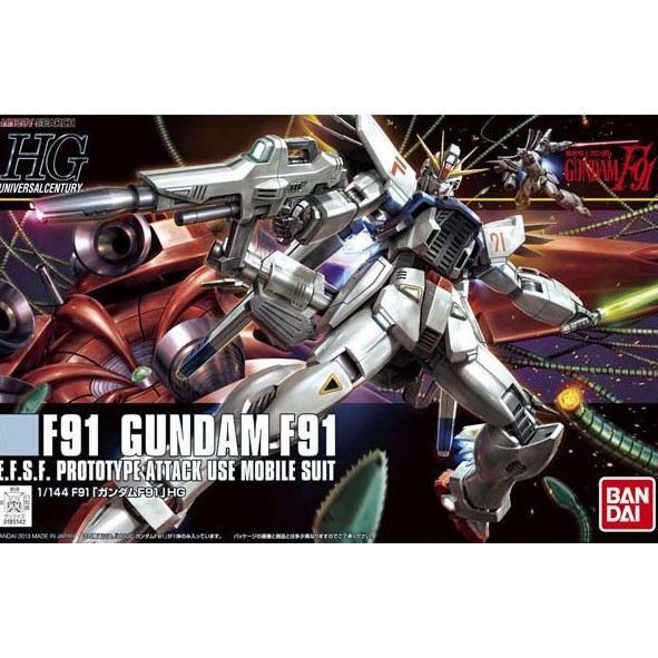 (ค่าส่งถูก) HG 1/144 Gundam F91 (Gundam Formula 91) [BANDAI]