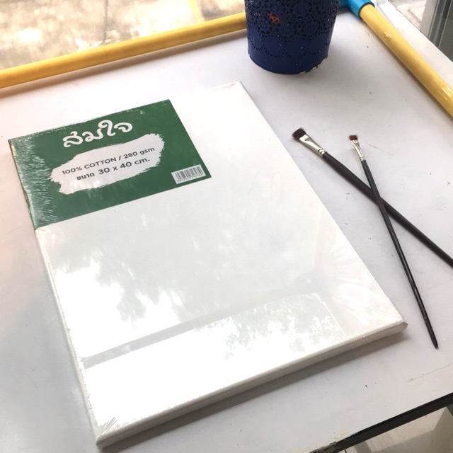 Canvas Frame ( cotton) 280 gsm ผ้าใบสำหรับวาดรูปอย่างดี size 24x30 cm /30x40 cm/25x50cm/40x50cm/40x6