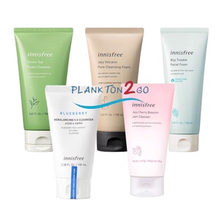 โฟมล้างหน้าบีจา Innisfree Bija, Greentea, Jeju, Foam, Jeju Cherry, Cleanser 150ml ผลิต 2021