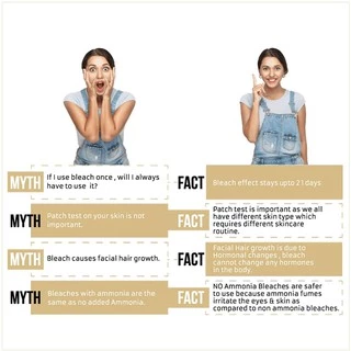 Fem Fairness Naturals Gold Skin Bleach ครีมย้อมหนวด ย้อมคิ้ว