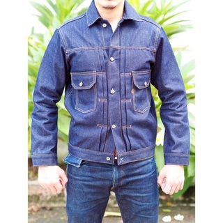 DRIFT DENIM เสื้อแจ็คเก็ตยีนส์ รุ่น JK-916 ริมแดง  15.7 Oz.