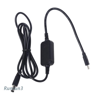 Run Usb C Pd Type C Male To 12V 20V 5.5X2.1มม.Male Step Up สายเคเบิ้ลพาวเวอร์ซัพพลายสําหรับ Wifi Router ไฟ Led กล้องวงจรปิด