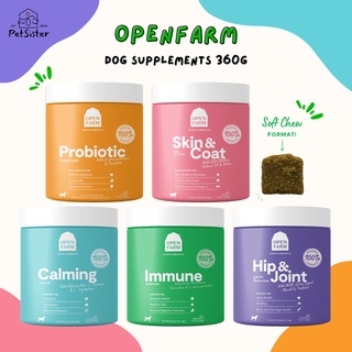 🐶Openfarm Dog Supplement 360g วิตามินสำหรับสุนัขแบบ Soft Chew x Petsister