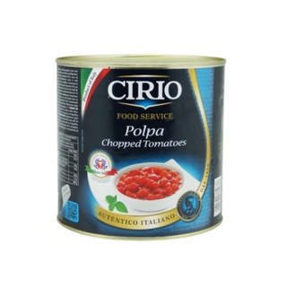 CIRIO CHOPPED Tomatoes 2.55 KG มะเขือเมศ *สับหยาบ* บรรจุกระป๋อง ของแท้นำเข้าจากอิตาลี ขนาด 2.55 กิโลกรั