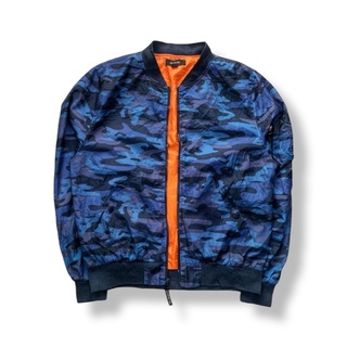 Easton Camo Blue Bomber Jacket รอบอก 47