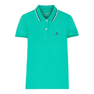 GIORDANO เสื้อโปโลผู้หญิง ปักclassicMan - Womens Classic Man polo 05319260