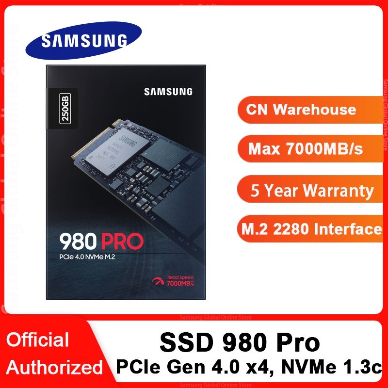 Samsung Ssd 980 Pro M 2 250gb 500gb 1tb M2 Internal Solid State Disk 2280 Pcie Gen 4 0 X 4 Nvme 1 3c Shopee Thailand