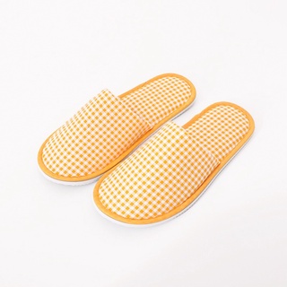 fashionproducts รองเท้าใส่ในบ้าน รองเท้าโรงแรม พื้นยาง กันลื่น slipper สลิปเปอร์ ลายตาราง 27-29CM