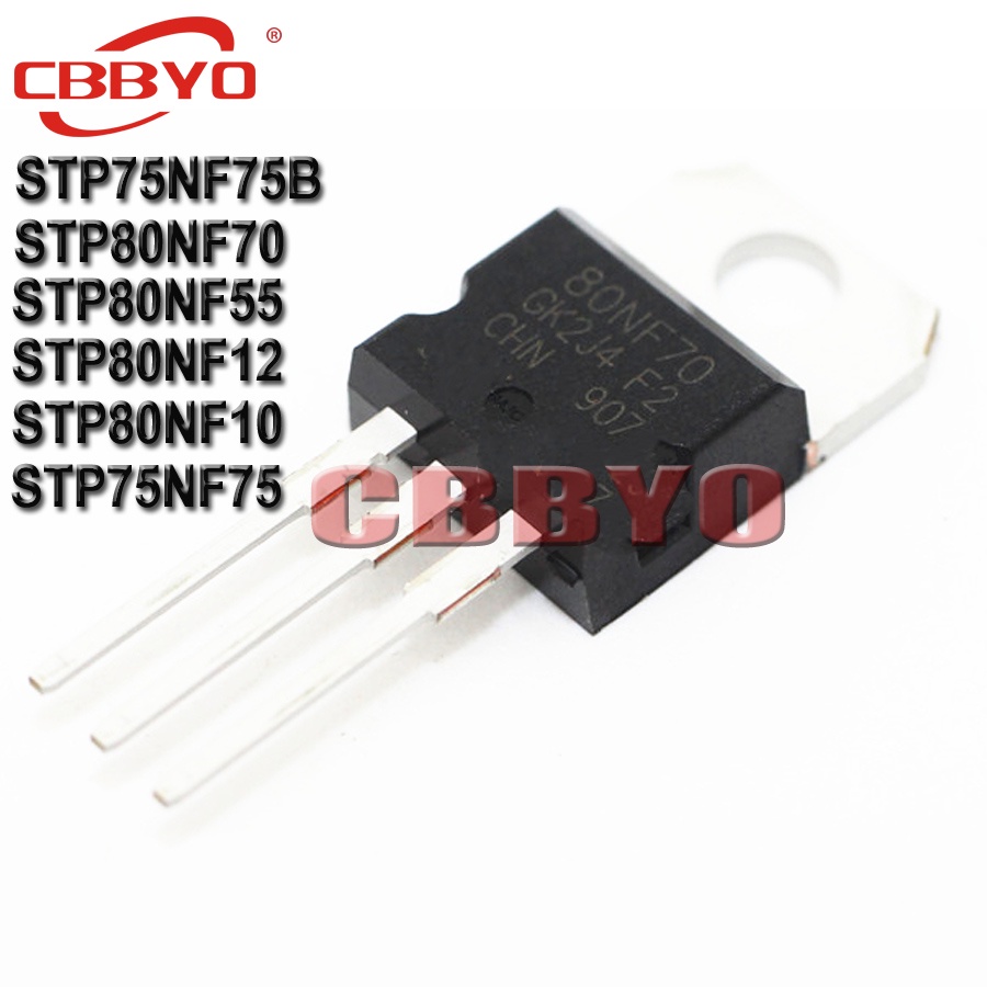 10PCS STP80NF70 P80NF70 TO-220 STP80NF55 P80NF55 STP80NF12 P80NF12 STP80NF10 P80NF10 STP75NF75NF75NF