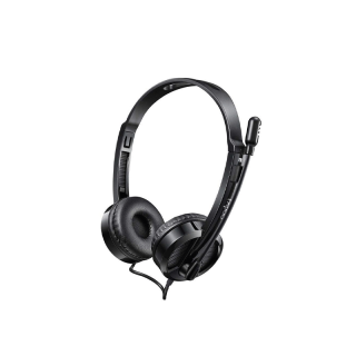 😁 [เก็บหน้าแอพ คืน 10% สูงสุด 500] Rapoo H120 Headset (USB Wired Stereo Headset, Black) ประกันศูนย์ Rapoo 2 ปี