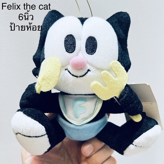 #ตุ๊กตา แมว เบบี้ #เฟลิกซ์ Baby #Felix the cat #งานหายากที่สุด #งานเเรร์  ป้ายห้อย #ลิขสิทธิ์แท้ ขนาด6นิ้ว ใส่ชุดกินข้าว