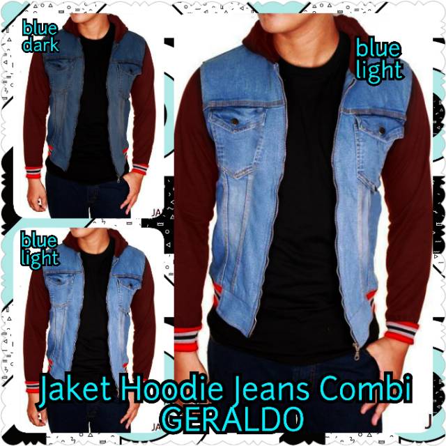 Justin and Geraldo Smoking Man and Army Jeans เสื้อแจ็คเก็ตมีฮู้ด