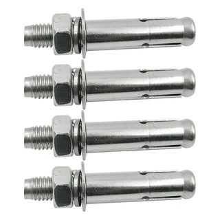 🙏ชุด 4 ตัว🙏พุกสแตนเลส เกรด304 ขนาด 6,8,10 มม. Nuts & Washers Expansion Screw Bolts Stainless Steel