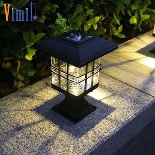 Vimite โคมไฟ led พลังงานแสงอาทิตย์ กันน้ํา สีขาวอบอุ่น สําหรับตกแต่งสวน รั้ว สนามหญ้า กลางแจ้ง 2 ชิ้น