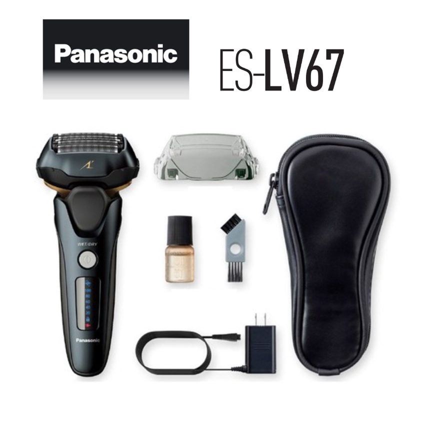 PANASONIC ES-LV67 เครื่องโกนหนวดไฟฟ้า มีดโกนไฟฟ้า 5 ใบมีด Arc5 ไฟฟ้าเปียก/แห้ง
