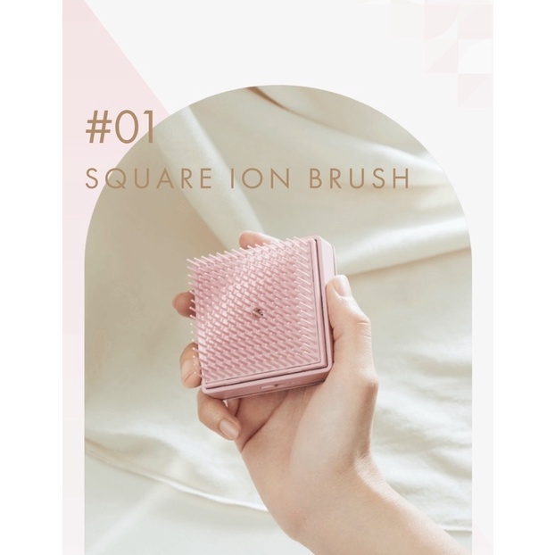 Salonia Square Ion Brush🇯🇵หวีไอออนิค salonia