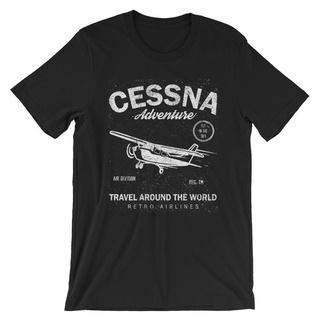 เสื้อยืด พิมพ์ลาย Cessna คลาสสิค ไม่ซ้ําใคร สําหรับผู้ชาย เสื้อยืด ลายนักบิน พรีเมี่ยม 0697L 672041สามารถปรับแต่งได้