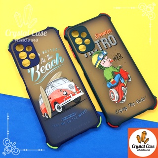 เคสกันกระแทกกันเลนส์กล้อง ViVo Y17/Y12/Y15 Y20/Y20s/Y21sพิมพ์การ์ตูน ขอบสีหลังขุ่น