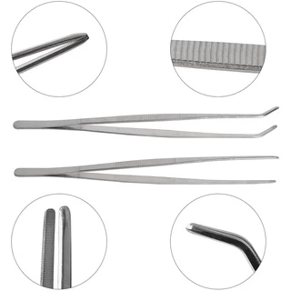 【2ชิ้น59บาท】 long forceps 27cm แหนบสแตนเลส ฟอร์เซป Forceps คีมฟอร์เซป สำหรับตู้ปลา ปลายตรงและปลายงอ