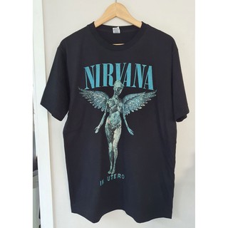 เสื้อยืดโอเวอร์ไซส์Nirvana Utero Tour T-shirt เสื้อยืดS-3XL