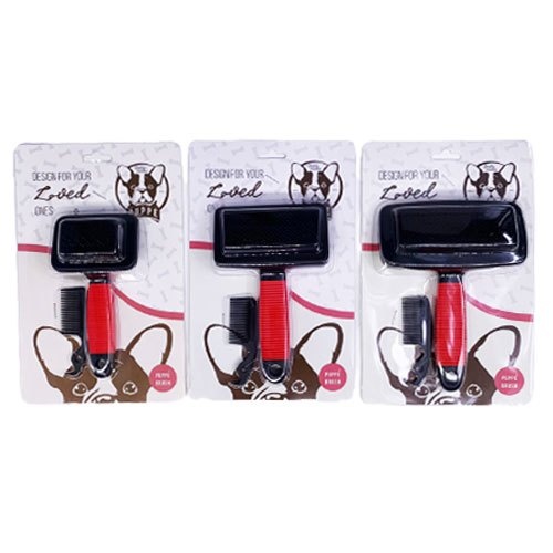 Puppé แปรงสลิกเกอร์ Excel แปรงขน สำหรับสุนัขและแมว