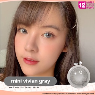 Mini Vivian Gray/สีเทา [สายตาสั้น -0.00 ถึง -10.00] Size Mini (S) ขนาดเล็ก / คอนแทคเลนส์ / ยี่ห้อ Kitty Kawaii