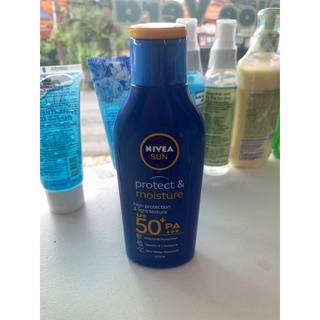 Nivea sun protect&amp;moisture SPF50+PA+++ 125ml.(Very Water Resistant)