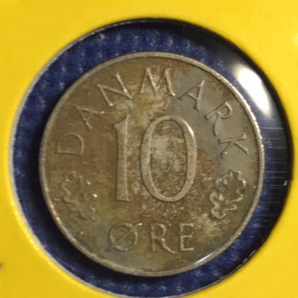 เหรียญเก่า#14209 1978 เดนมาร์ก 10 ORE เหรียญต่างประเทศ เหรียญหายาก เหรียญสะสม