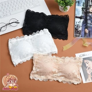 A21 เสื้อชั้นใน​เกาะอก​ลูกไม้​สวย ๆ แบบมีตะขอหลัง มีฟองน้ำ ❌ไม่มีสายใส❌