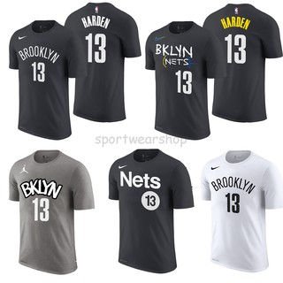 เสื้อยืดวินเทจเสื้อยืดบาสเก็ตบอล Nba BROOKLYN NETS เบอร์ . 13 James Harden Icon - Statement - ociation, City EditionS-3X