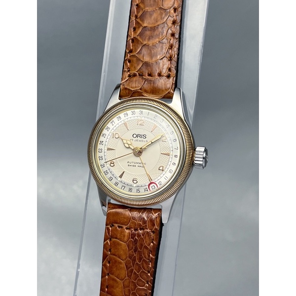 นาฬิกาเก่า นาฬิกาออโต้ นาฬิกาข้อมือโบราณโอริส Vintage Oris Big Crown Pointer date