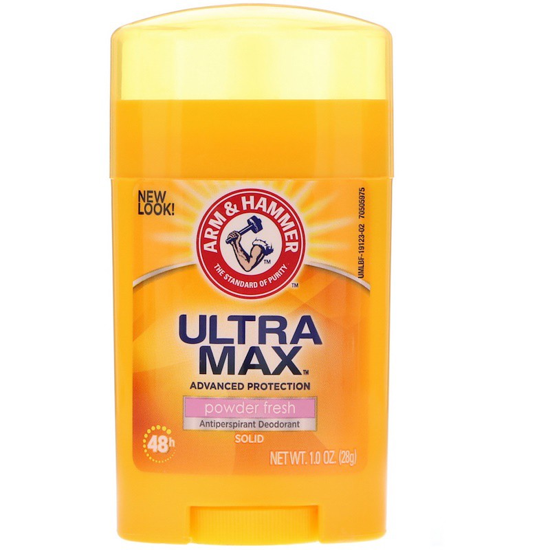 โรลออน Arm & Hammer, UltraMax, Antiperspirant Solid Deodorant สูตร