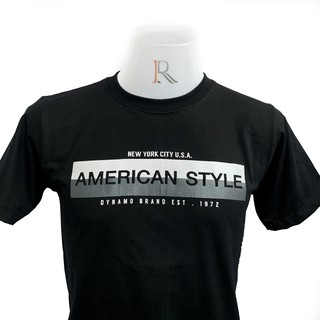 เสื้อยืด N&amp;F  SIze M L XL XXL ลาย AMERICAN STYLE  สีดำ   รูปถ่ายสินค้าจริง