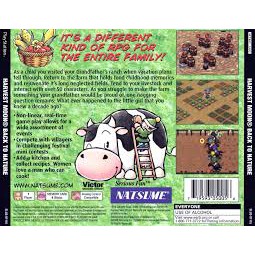 แผ่นเกมส์ PS1 Harvest Moon  Back to Nature (USA) เกม PS1 แต่เล่นกับ PS2 ได้ (วิธีเข้าเกมทางร้านจะส่งคลิปให้นะครับ)