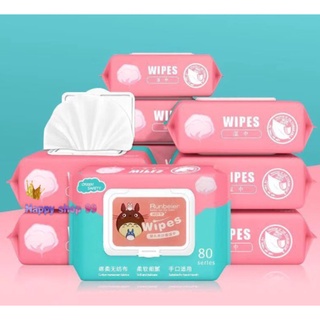 ทิชชู่เปียก กระดาษทิชชู่เปียก Baby Wipes 1ห่อ สำหรับเด็กและผู้ใหญ่