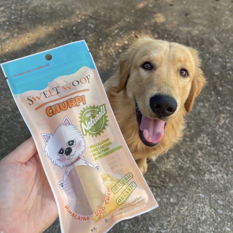 ชีสนมจามรี ชีสขัดฟัน 50-100g ขนมชีสสุนัข SWEET WOOF ชีสแท่งขัดฟัน ขนมสุนัข ชีสแท่งนมจามรี - รูปที่ 3