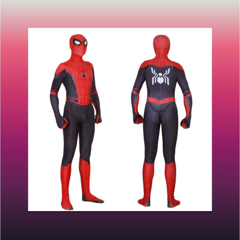 SPIDERMAN/SPIDER-MAN : COSTUME ZENTAI TIGHTS SUIT AVENGERS ADULT SIZING-( % สภาพใหม่ )