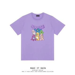 【2022tshirts】【2022tshirts】(pre-order) เสื้อ make it rain (2) ลาย แคร์แบร์ care bear