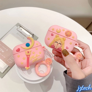 เคสหูฟังซิลิโคน ลายการ์ตูนเซเลอร์มูนน่ารัก สําหรับ Apple Airpods Pro Airpod 3