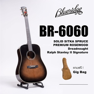 Blueridge BR-6060 Ralph Stanley II Signature w/Gig bag, All Solid Premium Rosewood