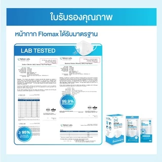 หน้ากากอนามัยเด็ก (4-12 ปี) และวัยรุ่น Flomax KF94 Mask kid 3D ป้องกันฝุ่นละออง (บรรจุ 10 ชิ้น)