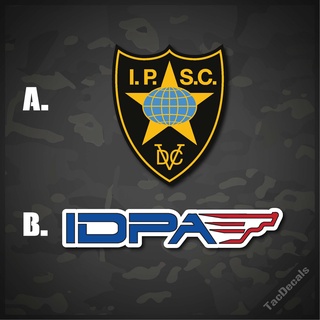 สติกเกอร์IPSC/IDPA สติกเกอร์ติดแต่งรถยนต์ มอเตอร์ไซค์ กล่องปืน